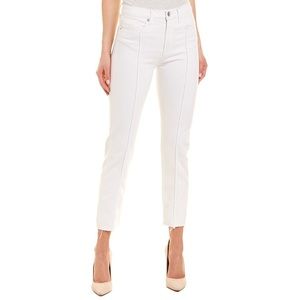 Hudson Jeans Zooey White High-Rise Straight Crop
